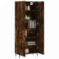 Highboard Räuchereiche 69,5x34x180 cm Holzwerkstoff Highboard Räuchereiche 69,5x34x180 cm Holzwerkstoff