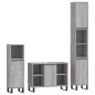 vidaXL 3-tlg. Badmöbel-Set Grau Sonoma Holzwerkstoff vidaXL 3-tlg. Badmöbel-Set Grau Sonoma Holzwerkstoff