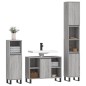 vidaXL 3-tlg. Badmöbel-Set Grau Sonoma Holzwerkstoff vidaXL 3-tlg. Badmöbel-Set Grau Sonoma Holzwerkstoff