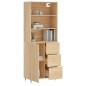 vidaXL Highboard Sonoma-Eiche 69,5x34x180 cm Holzwerkstoff vidaXL Highboard Sonoma-Eiche 69,5x34x180 cm Holzwerkstoff