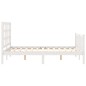 vidaXL Massivholzbett mit Kopfteil Weiß 140x190 cm vidaXL Massivholzbett mit Kopfteil Weiß 140x190 cm