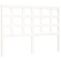 vidaXL Massivholzbett mit Kopfteil Weiß 140x190 cm vidaXL Massivholzbett mit Kopfteil Weiß 140x190 cm