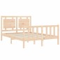 vidaXL Massivholzbett mit Kopfteil 140x190 cm vidaXL Massivholzbett mit Kopfteil 140x190 cm
