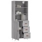 vidaXL Highboard Grau Sonoma 69,5x34x180 cm Holzwerkstoff vidaXL Highboard Grau Sonoma 69,5x34x180 cm Holzwerkstoff