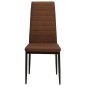 Esszimmerstühle 2 Stk. Braun Stoff Esszimmerstühle 2 Stk. Braun Stoff