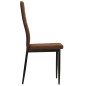 Esszimmerstühle 2 Stk. Braun Stoff Esszimmerstühle 2 Stk. Braun Stoff