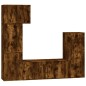 vidaXL 5-tlg. TV-Schrank-Set Räuchereiche Holzwerkstoff vidaXL 5-tlg. TV-Schrank-Set Räuchereiche Holzwerkstoff