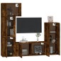 vidaXL 5-tlg. TV-Schrank-Set Räuchereiche Holzwerkstoff vidaXL 5-tlg. TV-Schrank-Set Räuchereiche Holzwerkstoff