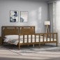 vidaXL Bettgestell mit Kopfteil Honigbraun 180x200 cm Massivholz vidaXL Bettgestell mit Kopfteil Honigbraun 180x200 cm Massivholz