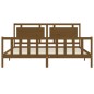 vidaXL Bettgestell mit Kopfteil Honigbraun 180x200 cm Massivholz vidaXL Bettgestell mit Kopfteil Honigbraun 180x200 cm Massivholz