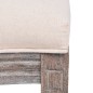 Esszimmerstühle 2 Stk. Creme Stoff Esszimmerstühle 2 Stk. Creme Stoff