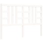 vidaXL Massivholzbett mit Kopfteil Weiß 140x190 cm vidaXL Massivholzbett mit Kopfteil Weiß 140x190 cm