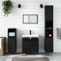 vidaXL 3-tlg. Badmöbel-Set Schwarz Holzwerkstoff vidaXL 3-tlg. Badmöbel-Set Schwarz Holzwerkstoff