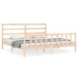vidaXL Bettgestell mit Kopfteil 180x200 cm Massivholz vidaXL Bettgestell mit Kopfteil 180x200 cm Massivholz