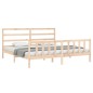 vidaXL Bettgestell mit Kopfteil 180x200 cm Massivholz vidaXL Bettgestell mit Kopfteil 180x200 cm Massivholz