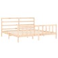 vidaXL Bettgestell mit Kopfteil 180x200 cm Massivholz vidaXL Bettgestell mit Kopfteil 180x200 cm Massivholz