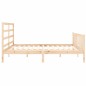 vidaXL Bettgestell mit Kopfteil 180x200 cm Massivholz vidaXL Bettgestell mit Kopfteil 180x200 cm Massivholz