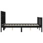 vidaXL Massivholzbett mit Kopfteil Schwarz 140x190 cm vidaXL Massivholzbett mit Kopfteil Schwarz 140x190 cm
