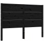 vidaXL Massivholzbett mit Kopfteil Schwarz 140x190 cm vidaXL Massivholzbett mit Kopfteil Schwarz 140x190 cm