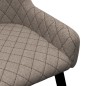 Esszimmerstühle 2 Stk. Taupe Stoff Esszimmerstühle 2 Stk. Taupe Stoff