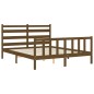 vidaXL Massivholzbett mit Kopfteil Honigbraun 160x200 cm vidaXL Massivholzbett mit Kopfteil Honigbraun 160x200 cm