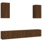 vidaXL 6-tlg. TV-Schrank-Set Braun Eichen-Optik Holzwerkstoff vidaXL 6-tlg. TV-Schrank-Set Braun Eichen-Optik Holzwerkstoff
