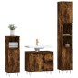 vidaXL 3-tlg. Badmöbel-Set Räuchereiche Holzwerkstoff vidaXL 3-tlg. Badmöbel-Set Räuchereiche Holzwerkstoff
