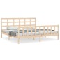 vidaXL Massivholzbett mit Kopfteil 160x200 cm vidaXL Massivholzbett mit Kopfteil 160x200 cm