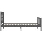 vidaXL Massivholzbett mit Kopfteil Schwarz 90x200 cm vidaXL Massivholzbett mit Kopfteil Schwarz 90x200 cm