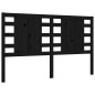 vidaXL Massivholzbett mit Kopfteil Schwarz 160x200 cm vidaXL Massivholzbett mit Kopfteil Schwarz 160x200 cm