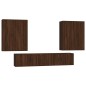 vidaXL 6-tlg. TV-Schrank-Set Braun Eichen-Optik Holzwerkstoff vidaXL 6-tlg. TV-Schrank-Set Braun Eichen-Optik Holzwerkstoff