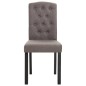Esszimmerstühle 2 Stück Taupe Stoff Esszimmerstühle 2 Stück Taupe Stoff