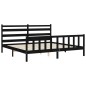 vidaXL Massivholzbett mit Kopfteil Schwarz 180x200 cm vidaXL Massivholzbett mit Kopfteil Schwarz 180x200 cm