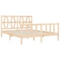 vidaXL Massivholzbett mit Kopfteil 160x200 cm vidaXL Massivholzbett mit Kopfteil 160x200 cm