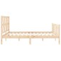 vidaXL Massivholzbett mit Kopfteil 160x200 cm vidaXL Massivholzbett mit Kopfteil 160x200 cm
