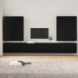 vidaXL 7-tlg. TV-Schrank-Set Schwarz Holzwerkstoff vidaXL 7-tlg. TV-Schrank-Set Schwarz Holzwerkstoff