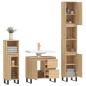vidaXL 3-tlg. Badmöbel-Set Sonoma-Eiche Holzwerkstoff vidaXL 3-tlg. Badmöbel-Set Sonoma-Eiche Holzwerkstoff