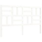 vidaXL Massivholzbett mit Kopfteil Weiß 160x200 cm vidaXL Massivholzbett mit Kopfteil Weiß 160x200 cm