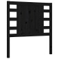 vidaXL Massivholzbett mit Kopfteil Schwarz 100x200 cm vidaXL Massivholzbett mit Kopfteil Schwarz 100x200 cm