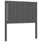 vidaXL Massivholzbett mit Kopfteil Grau 90x200 cm vidaXL Massivholzbett mit Kopfteil Grau 90x200 cm