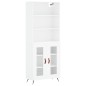 vidaXL Highboard Hochglanz-Weiß 69,5x34x180 cm Holzwerkstoff vidaXL Highboard Hochglanz-Weiß 69,5x34x180 cm Holzwerkstoff