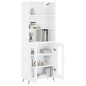 vidaXL Highboard Hochglanz-Weiß 69,5x34x180 cm Holzwerkstoff vidaXL Highboard Hochglanz-Weiß 69,5x34x180 cm Holzwerkstoff