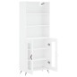 vidaXL Highboard Hochglanz-Weiß 69,5x34x180 cm Holzwerkstoff vidaXL Highboard Hochglanz-Weiß 69,5x34x180 cm Holzwerkstoff