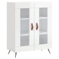 vidaXL Highboard Hochglanz-Weiß 69,5x34x180 cm Holzwerkstoff vidaXL Highboard Hochglanz-Weiß 69,5x34x180 cm Holzwerkstoff