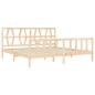 vidaXL Massivholzbett mit Kopfteil 200x200 cm vidaXL Massivholzbett mit Kopfteil 200x200 cm