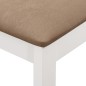 Esszimmerstühle mit Polstern 4 Stk. Weiß Massivholz Esszimmerstühle mit Polstern 4 Stk. Weiß Massivholz