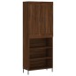 Highboard Braun Eichen-Optik 69,5x34x180 cm Holzwerkstoff Highboard Braun Eichen-Optik 69,5x34x180 cm Holzwerkstoff