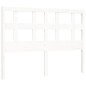 vidaXL Massivholzbett mit Kopfteil Weiß 140x190 cm vidaXL Massivholzbett mit Kopfteil Weiß 140x190 cm
