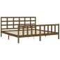 vidaXL Massivholzbett mit Kopfteil Honigbraun 200x200 cm vidaXL Massivholzbett mit Kopfteil Honigbraun 200x200 cm