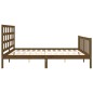 vidaXL Massivholzbett mit Kopfteil Honigbraun 200x200 cm vidaXL Massivholzbett mit Kopfteil Honigbraun 200x200 cm